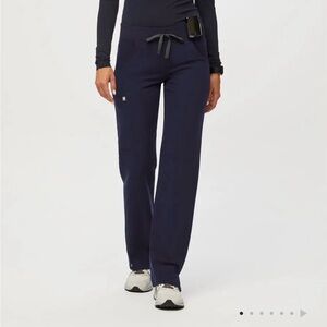 Figs Kade Cargo scrub pants in navy blue